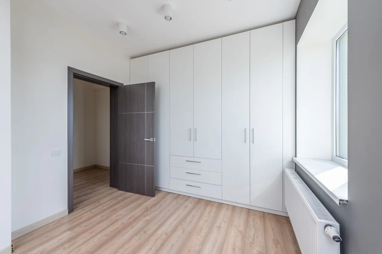 Solid Wood Cabinets in a finished space