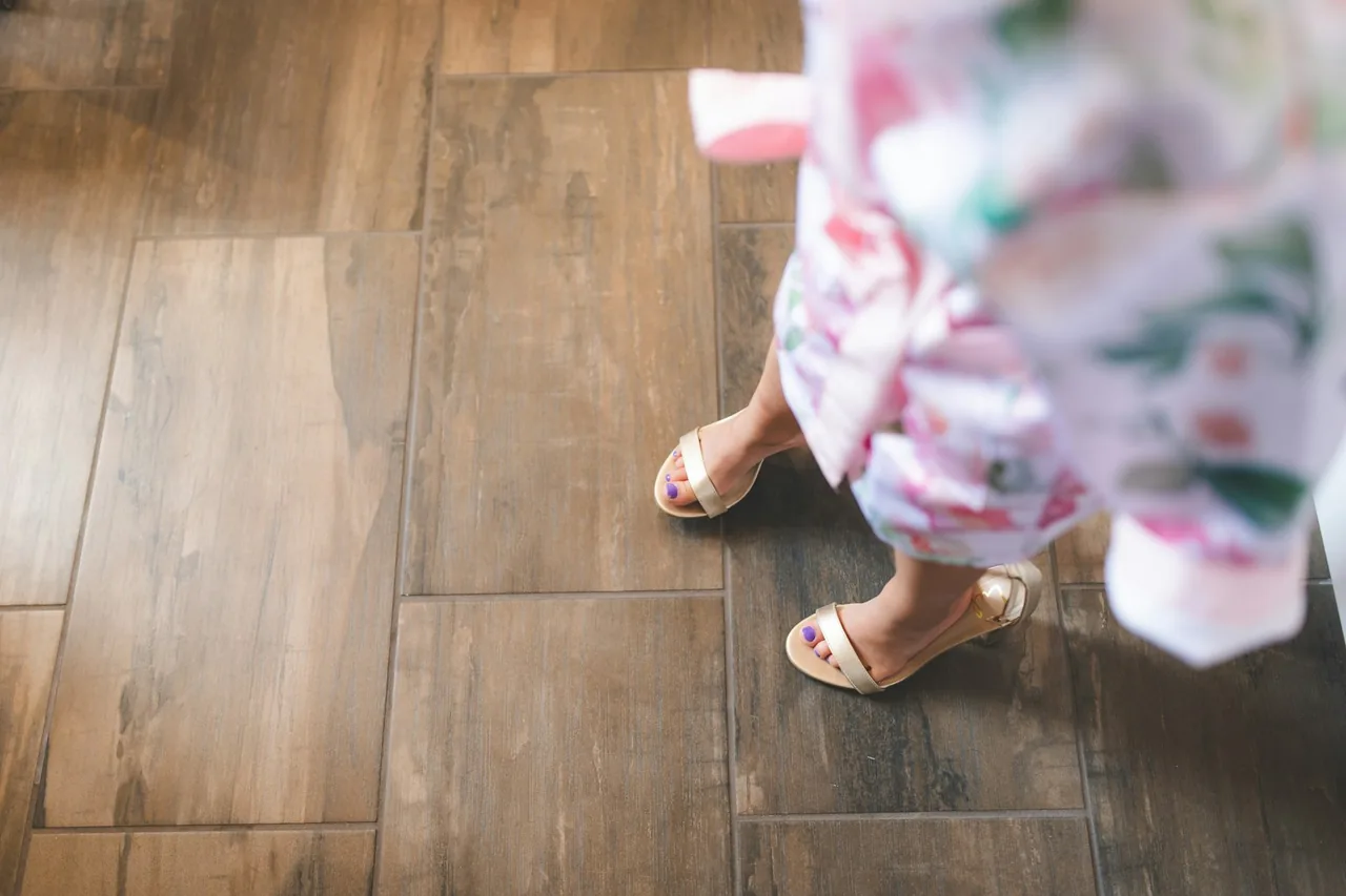 Engineered Hardwood Flooring in a finished room