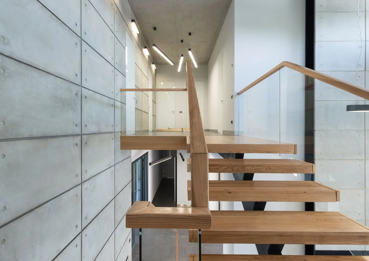 Stairs in a finished space